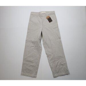 Deadstock Vintage Y2K 2000 Levis Mens 30x30 Loose Fit Wide Leg Chino Pants Beige